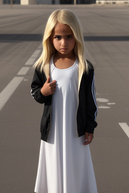 Emirati child girl with  blonde hair