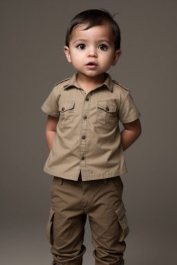 Panamanian infant boy with  brown hair