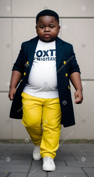 Nigerian child boy with  white hair