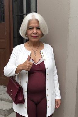 Mexican 45 years female with  white hair