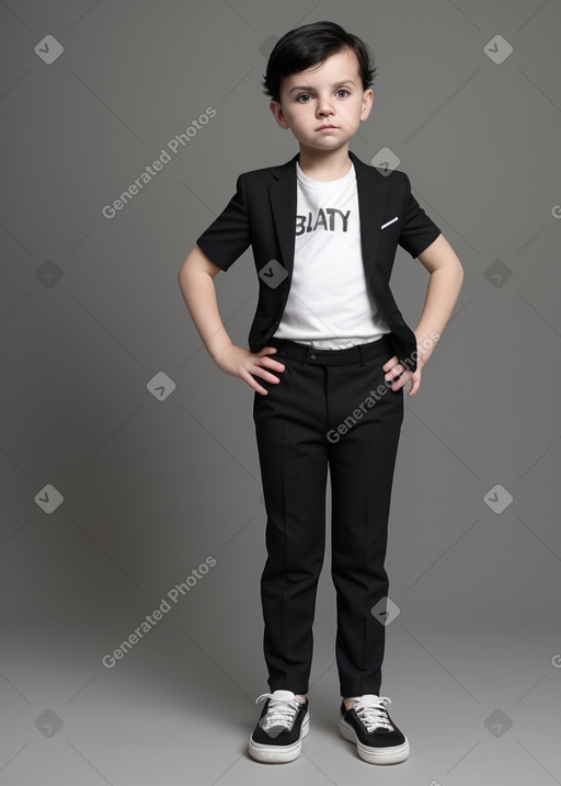 Polish infant boy with  black hair