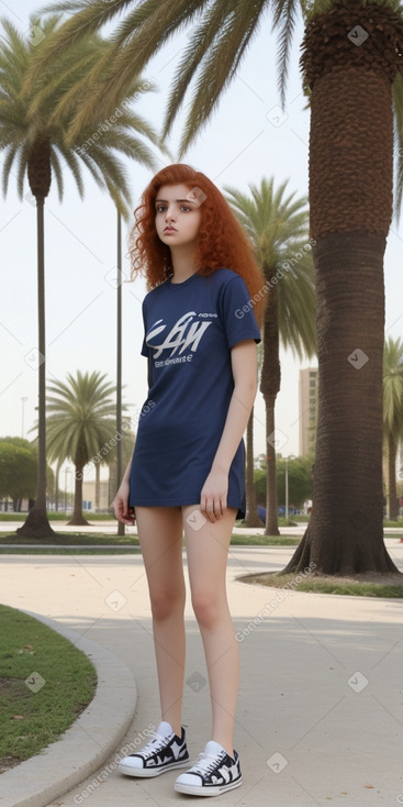 Kuwaiti teenager female with  ginger hair