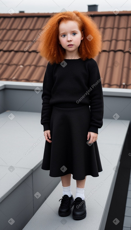 Swedish infant girl with  ginger hair