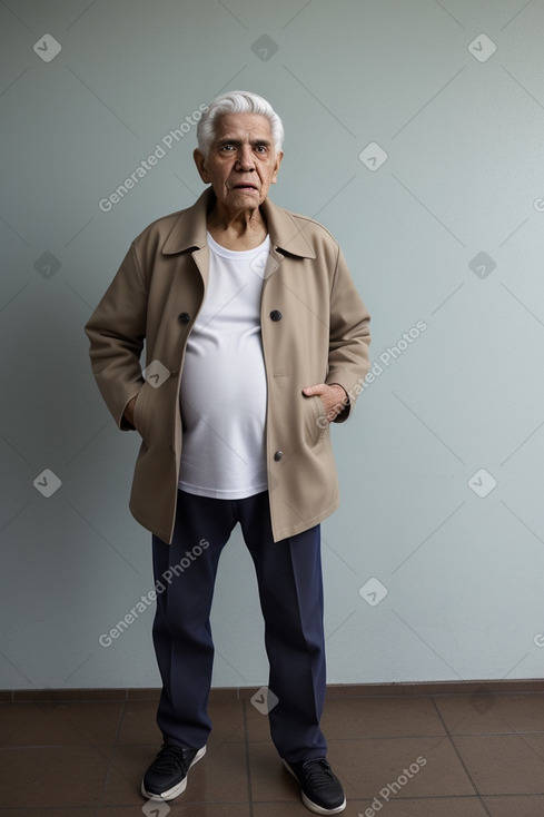 Venezuelan elderly male with  white hair