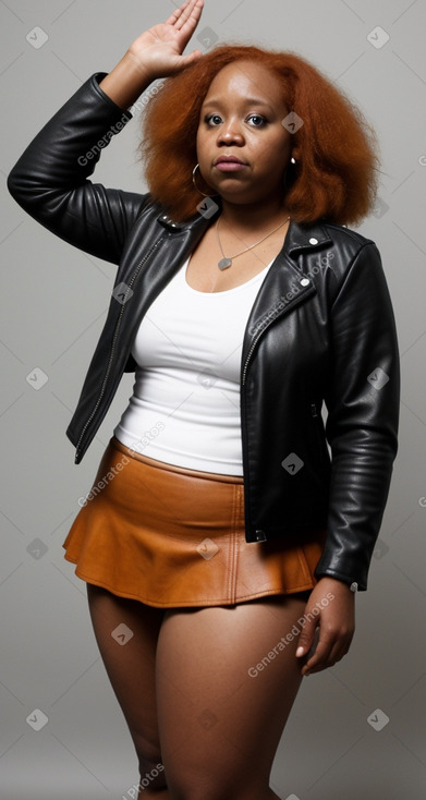 Jamaican 45 years female with  ginger hair