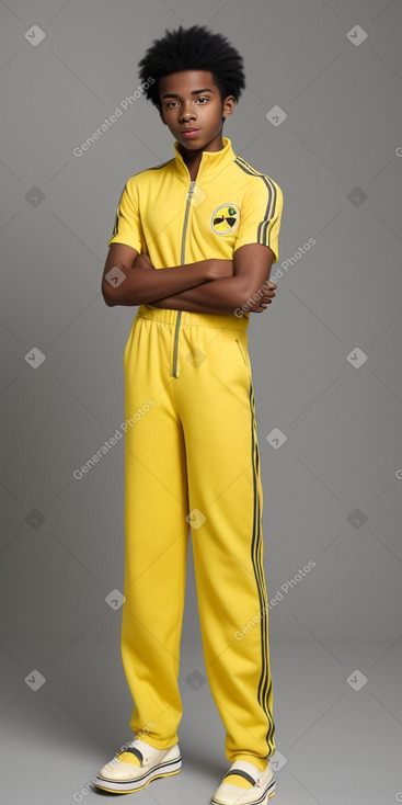 Jamaican teenager boy with  black hair