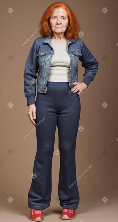 Paraguayan elderly female with  ginger hair