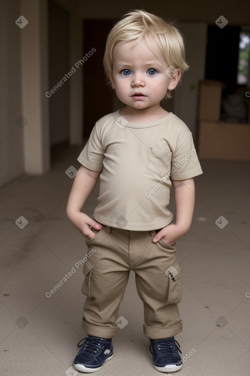 Zimbabwean infant boy with  blonde hair