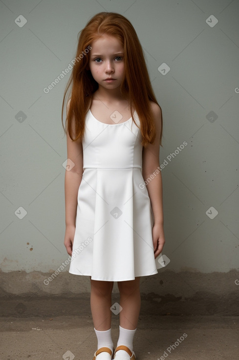 Nicaraguan child girl with  ginger hair