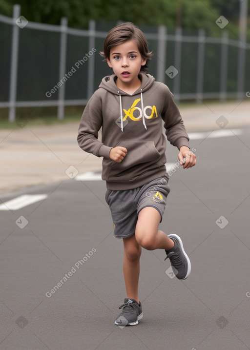 Colombian child male with  brown hair