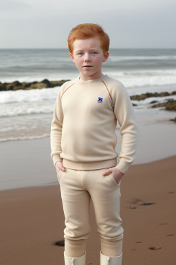 British child boy with  ginger hair