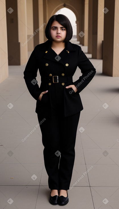 Algerian teenager girl with  black hair