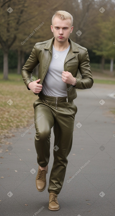 Belarusian adult male with  blonde hair