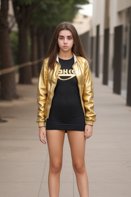 Israeli teenager female with  brown hair