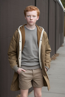 African american teenager boy with  ginger hair