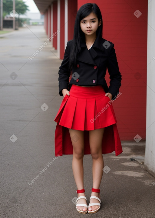 Thai teenager girl with  black hair