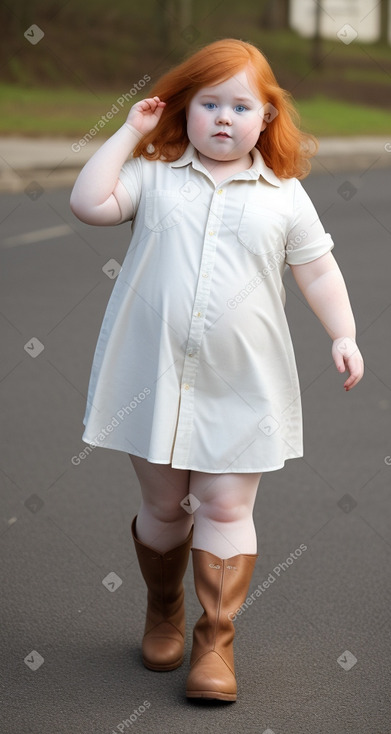 Child female with  ginger hair