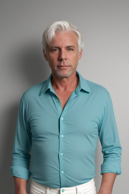 Australian 45 years male with  white hair