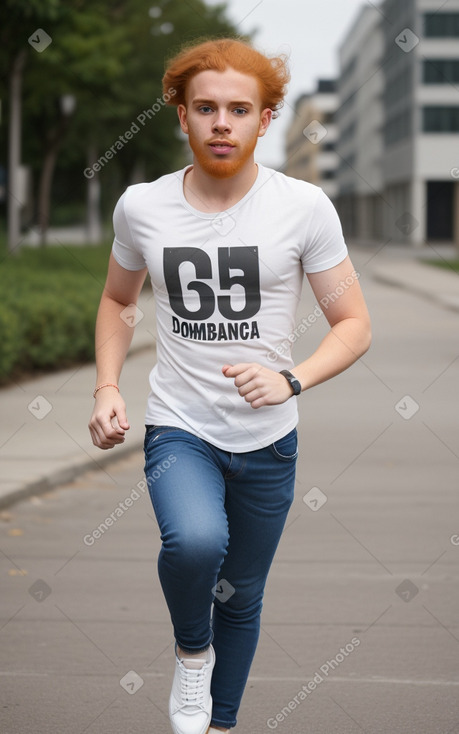 Dominican young adult male with  ginger hair