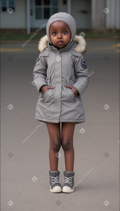 Somali infant girl with  gray hair