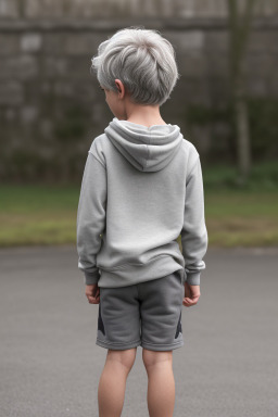 Irish child boy with  gray hair