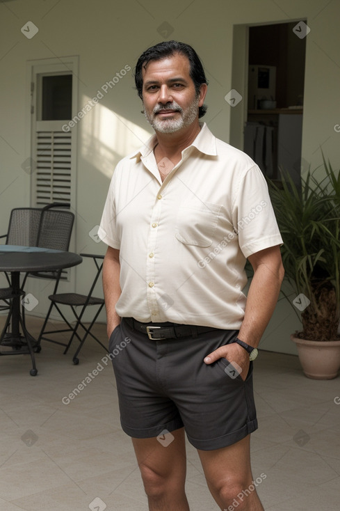 Costa rican middle-aged male with  black hair