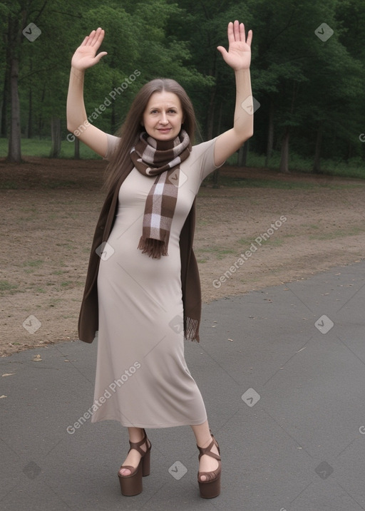 Belarusian 45 years female with  brown hair