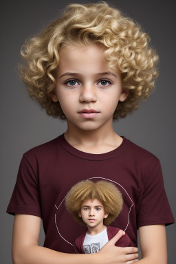 Macedonian child boy with  blonde hair