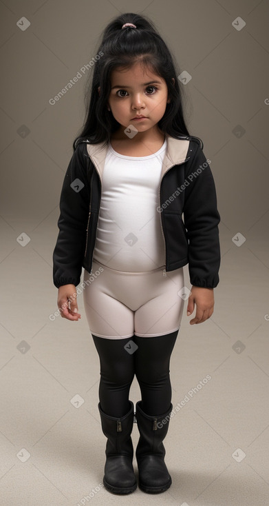 Honduran infant girl with  black hair