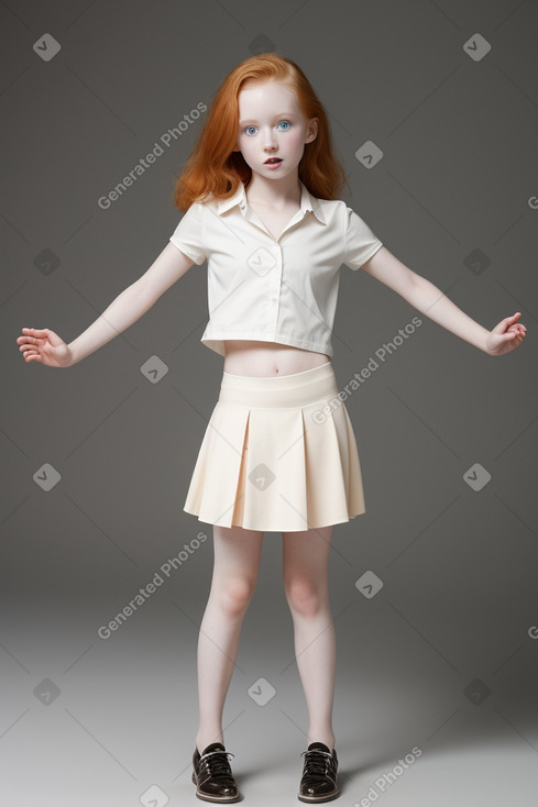 Child girl with  ginger hair