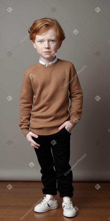 German child boy with  ginger hair