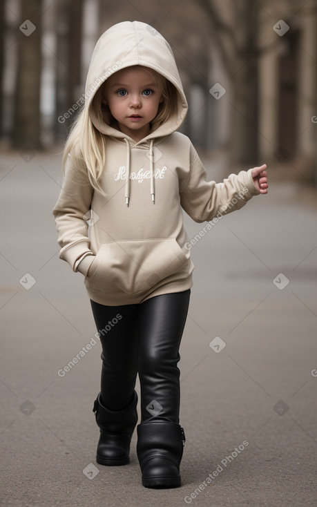 Belgian infant girl with  blonde hair