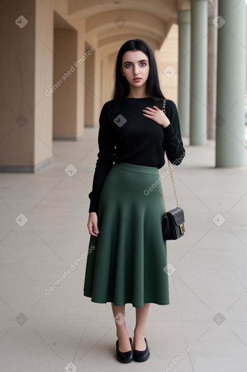 Algerian young adult female with  black hair