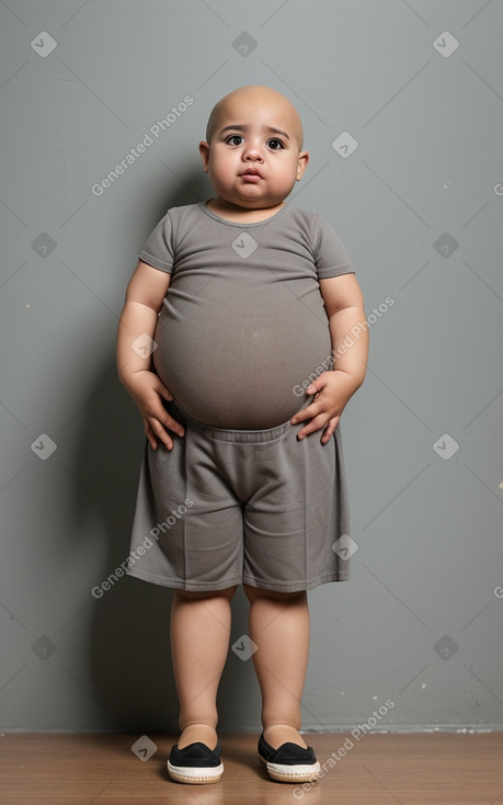 Venezuelan infant girl with  gray hair