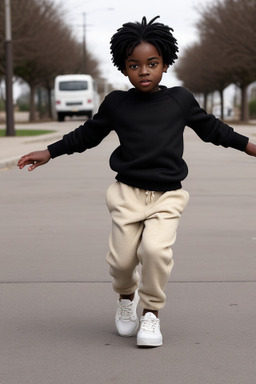 African american child boy with  black hair