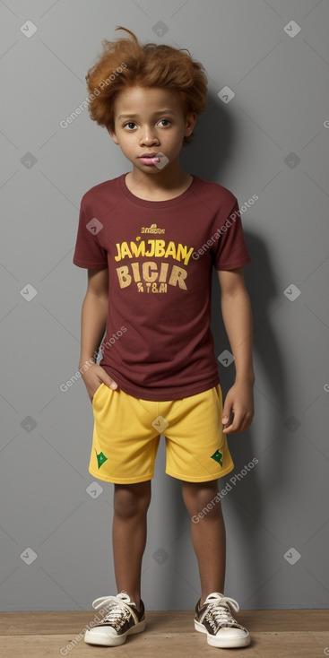 Jamaican child boy with  ginger hair