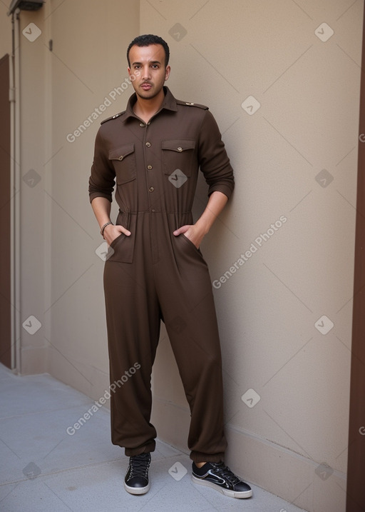 Moroccan adult male with  brown hair