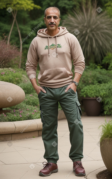 Jordanian middle-aged male with  ginger hair