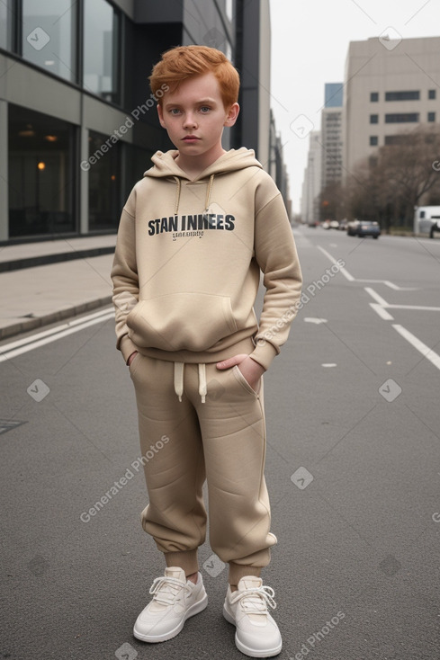 Child male with  ginger hair