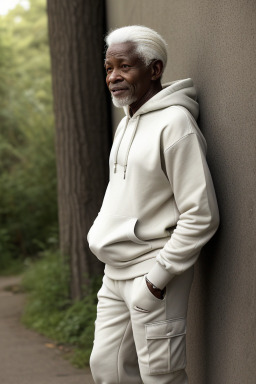 Nigerian elderly male with  white hair