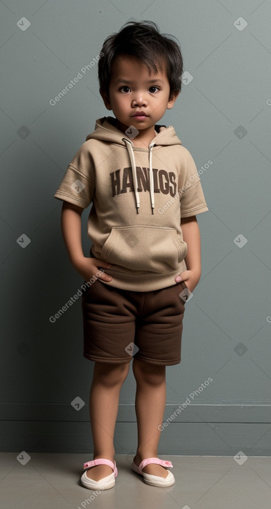 Filipino infant boy with  brown hair