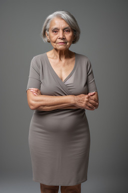 Elderly female with  gray hair