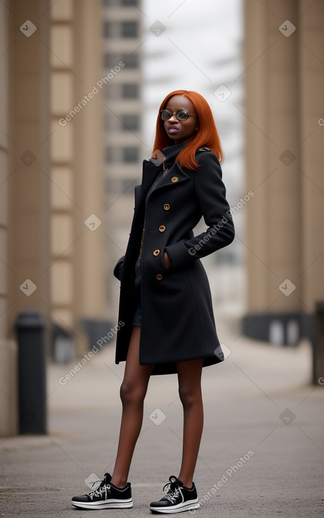 Tanzanian adult female with  ginger hair