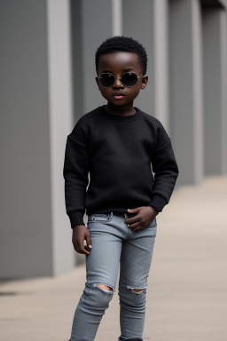 Nigerian infant boy with  black hair