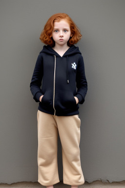 Israeli child female with  ginger hair