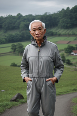 Indonesian elderly male with  gray hair