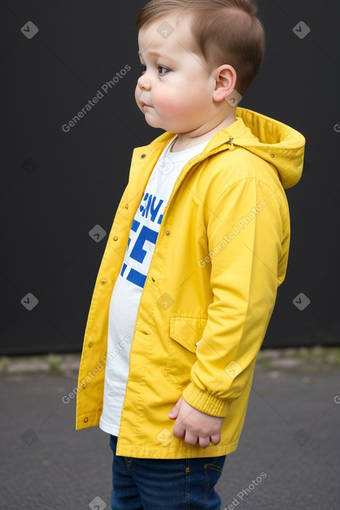 Finnish infant boy with  brown hair