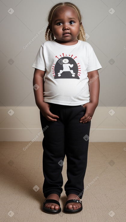 Kenyan infant girl with  blonde hair