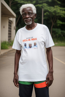 Ghanaian elderly male with  white hair