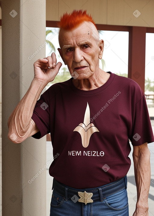 Saudi arabian elderly male with  ginger hair